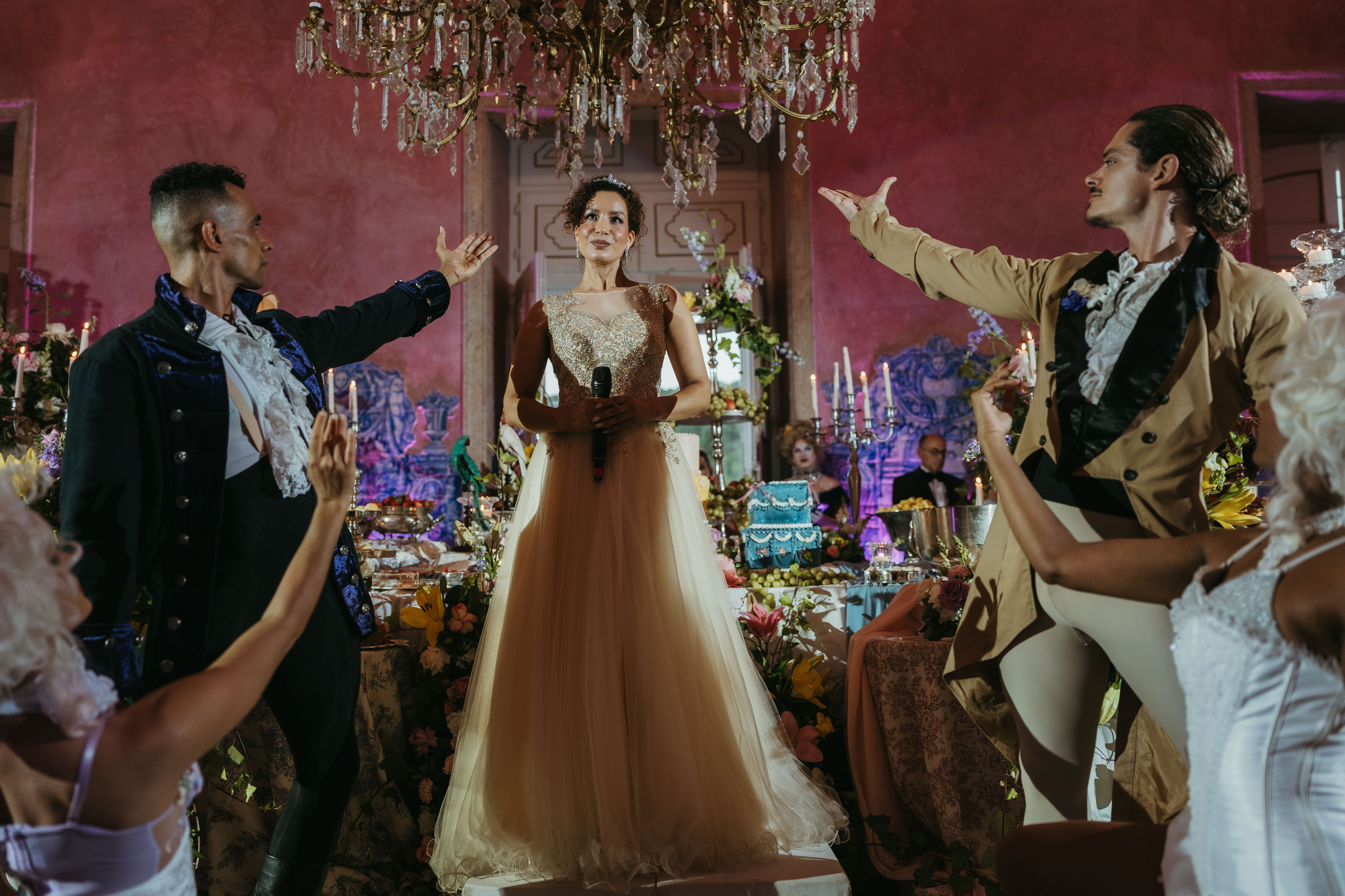 Live performance — performers integrated in the Regency narrative, X-TON Lisbon 2026